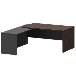 Стол руководителя левый Protech KZP-18L Дуб венге/Графит фото