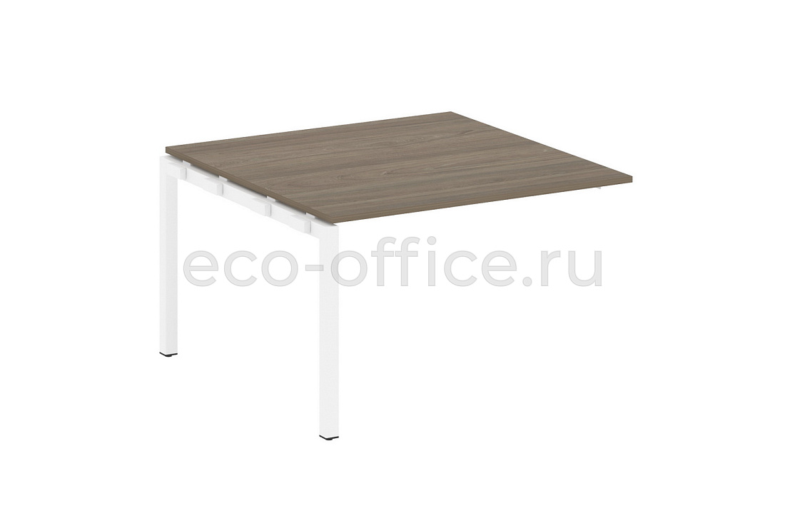 Проходной наборный элемент переговорного стола METAL SYSTEM QUATTRO 5x5 50БП.ППРГ-2 Вяз Благородный / Белый металл  стоимость