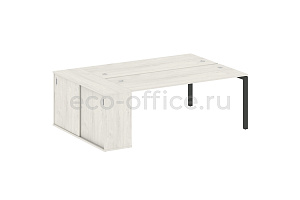 Рабочая станция с опорным шкафом-купе METAL SYSTEM QUATTRO 5X5 50БП.РС-СШК-1.5 Дуб Наварра / Антрацит металл фото
