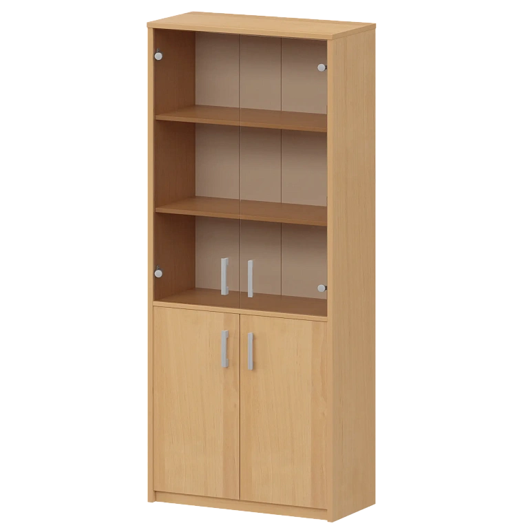 шкаф комбинированный с тонированным стеклом protech а-310/а-стл310тон ольха фото