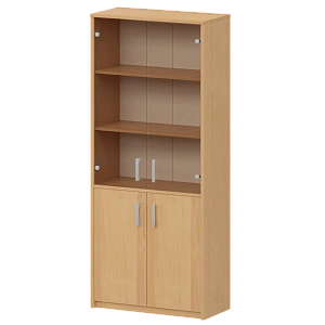 Шкаф комбинированный с тонированным стеклом Protech А-310/А-стл310тон Ольха фото