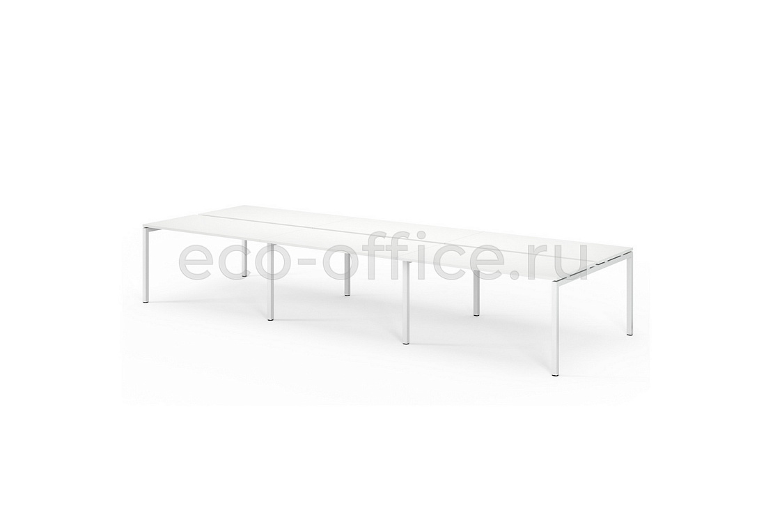 Бенч на 6 рабочих мест TOUR LIGHT bench 420x143 W3 Белый  стоимость