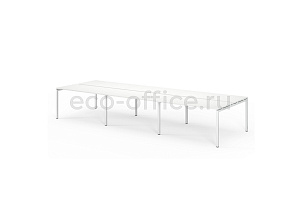 Бенч на 6 рабочих мест TOUR LIGHT bench 420x143 W3 Белый фото