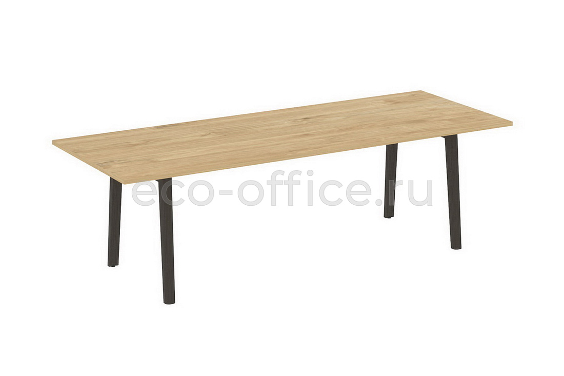 стол переговорный onix wood direct ow.prg-25 тиквуд светлый / дуб тёмный фото