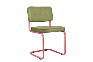 Конференц-кресло ECO-CHAIR COLOMBO Comfort CLM-05 Оливковый велюр / Винтажная роза металл фото