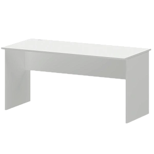 Стол с кабель каналом слева Protech А-004.К.ЛВ Белый фото