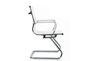Конференц-кресло RV Chair HUGO 6001-3E Белая сетка фото