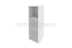 Шкаф средний узкий левый STYLE Л.СУ-2.2 (L) Белый фото