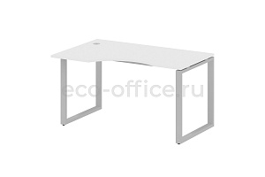Стол криволинейный левый METAL SYSTEM STYLE БО.СА-2 (L) Белый / Серый металл фото
