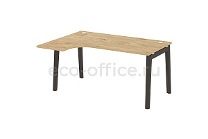 Стол эргономичный левый ONIX WOOD OW.SA-4 (L) Тиквуд Светлый / Дуб Тёмный фото