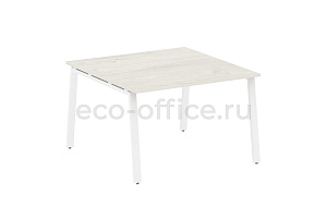 Стол переговорный (1 столешница) METAL SYSTEM STYLE БА.ПРГ-1.2 Дуб Наварра / Белый металл фото
