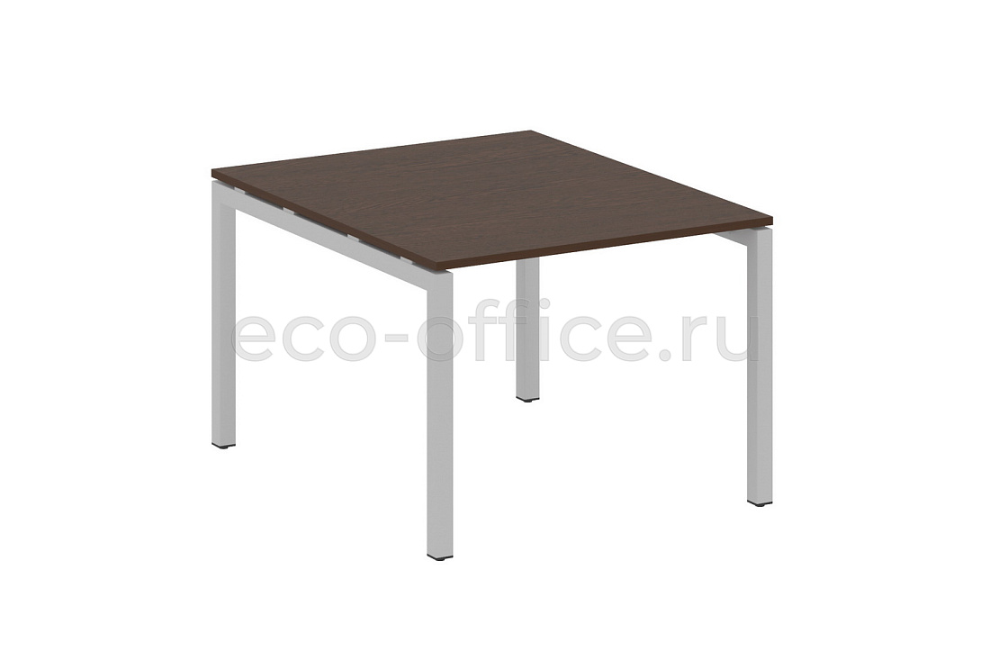 Стол переговорный (1 столешница) METAL SYSTEM QUATTRO 5x5 50БП.ПРГ-1.1 Венге Цаво / Серый металл купить в Москве