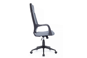 Кресло RV Chair IQ RV 8989 Чёрный пластик / Серая ткань фото