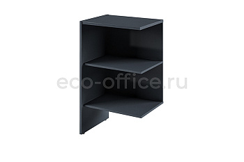 Дополнительная секция стеллажа низкого широкого ИННОВАЦИЯ I-645 Антрацит купить в Москве