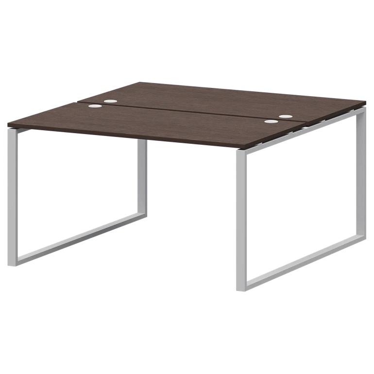 бенч двойной на 2 рабочих места protech амб.о-005.60 дуб венге/белый фото