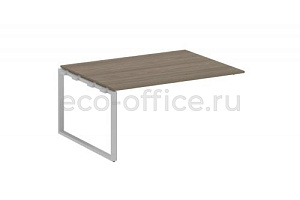 Проходной наборный элемент переговорного стола METAL SYSTEM STYLE БО.ППРГ-4 Вяз Благородный / Серый металл фото