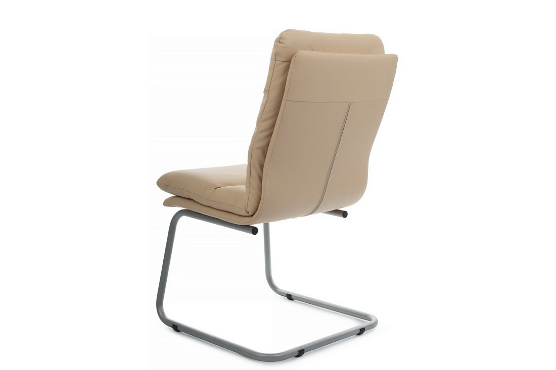 кресло rv chair pegas ps-919 бежевая экокожа / серый металл фото