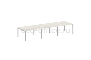 Стол переговорный (3 столешницы) METAL SYSTEM STYLE БП.ПРГ-3.3 Дуб Наварра / Серый металл фото