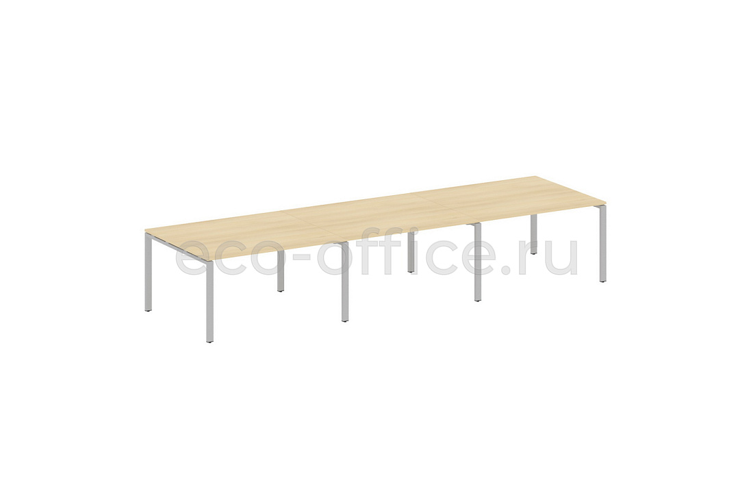 Стол переговорный (3 столешницы) METAL SYSTEM STYLE БП.ПРГ-3.3 Акация Лорка / Серый металл  стоимость