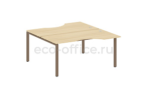 Рабочая станция криволинейная METAL SYSTEM STYLE БП.РАС-СА-2.1 Акация Лорка / Мокко металл фото