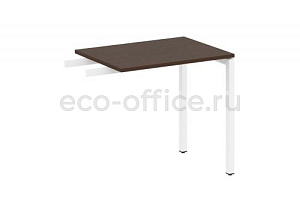 Приставной элемент на П-образном м/к METAL SYSTEM QUATTRO 4x4 40БП.ПР-2 Венге Цаво / Белый металл фото