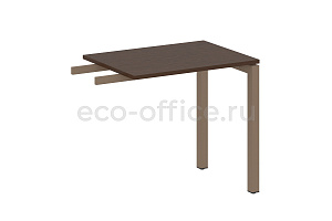 Приставной элемент на П-образном м/к METAL SYSTEM QUATTRO 5x5 50БП.ПР-2 Венге Цаво / Мокко металл фото
