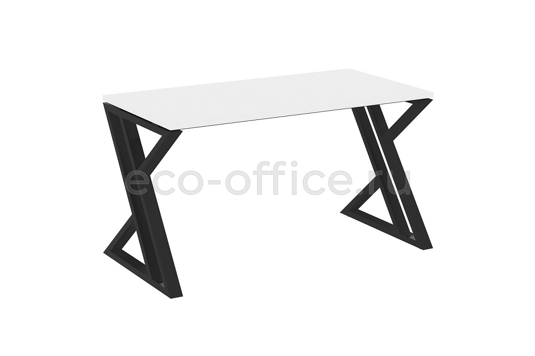 Стол рабочий LOFT VR.L-SRZ-3.7 Белый Бриллиант / Чёрный металл  стоимость