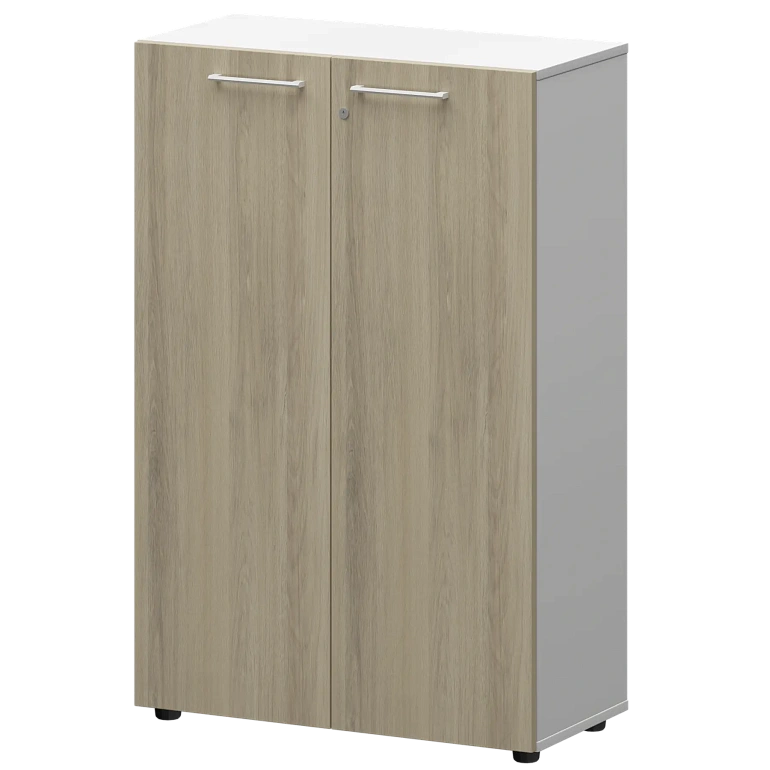 шкаф средний закрытый protech смш38f(б) кронберг/белый фото