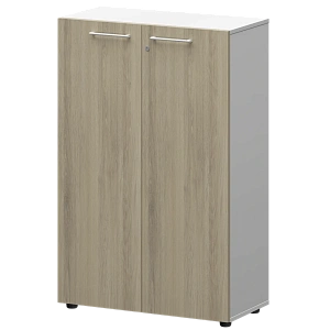 Шкаф средний закрытый Protech СМШ38F(Б) Кронберг/Белый фото