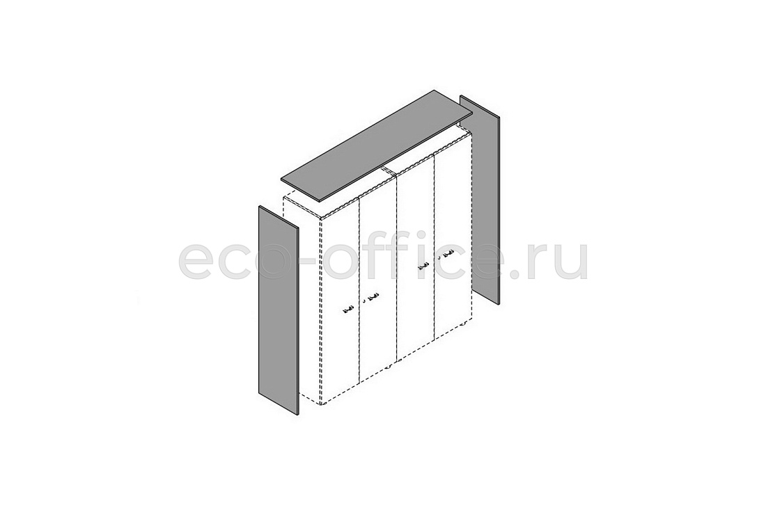 Топ верхний + 2 высокие боковые панели ELITE 174111 Black (Cod.51)  стоимость