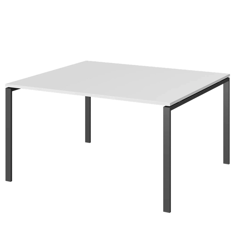 стол переговорный на металлокаркасе protech амп-002.123 белый/антрацит фото