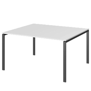 Стол переговорный на металлокаркасе Protech АМП-002.123 Белый/Антрацит фото