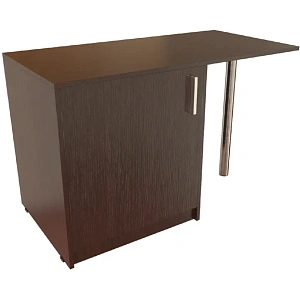 Стол с тумбой под минибар с опорой Protech Т-107 Дуб венге фото