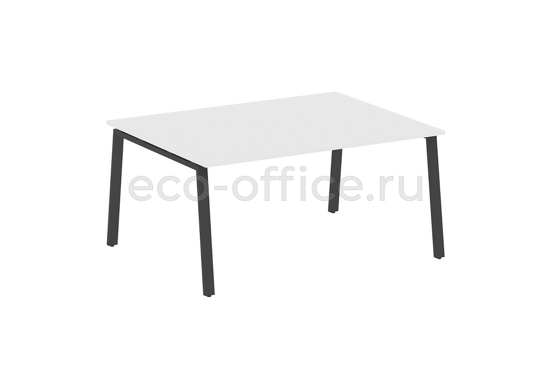 Стол переговорный (1 столешница) METAL SYSTEM STYLE БА.ПРГ-1.4 Белый / Антрацит металл  стоимость