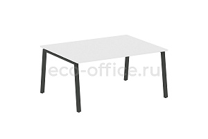 Стол переговорный (1 столешница) METAL SYSTEM STYLE БА.ПРГ-1.4 Белый / Антрацит металл фото