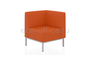 Угловой модуль КОМПАКТ экокожа Euroline 112 Оранжевый фото