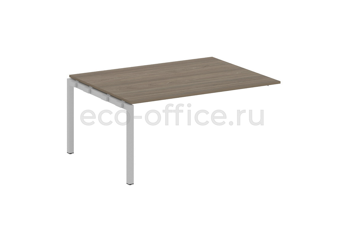 Проходной наборный элемент переговорного стола METAL SYSTEM QUATTRO 5x5 50БП.ППРГ-4 Вяз Благородный / Серый металл  стоимость