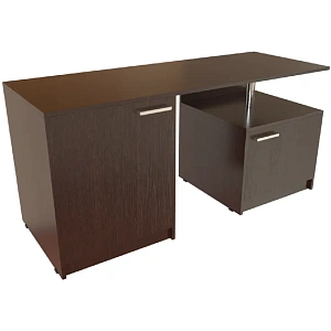 Стол с минибаром и тумбой Protech Т-106 Дуб венге фото