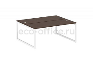 Рабочая станция METAL SYSTEM QUATTRO 5x5 50БО.РАС-СП-2.5 Венге Цаво / Белый металл фото