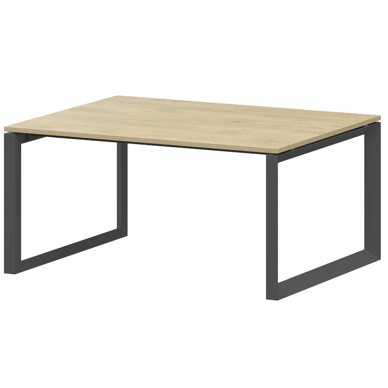 стол переговорный на металлокаркасе protech нтмп.о.140.11 баттл рок/антрацит фото