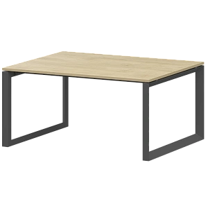 Стол переговорный на металлокаркасе Protech НТМП.О.140.11 Баттл Рок/Антрацит фото