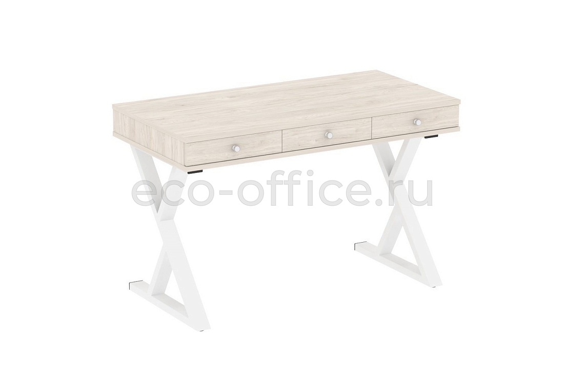 Стол на металлокаркасе HomeOffice VR.SP-1-118.M white Денвер Светлый  стоимость