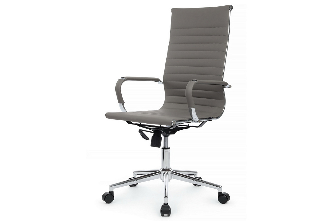 Кресло руководителя RV Chair HUGO 6002-1SE Серая экокожа  стоимость