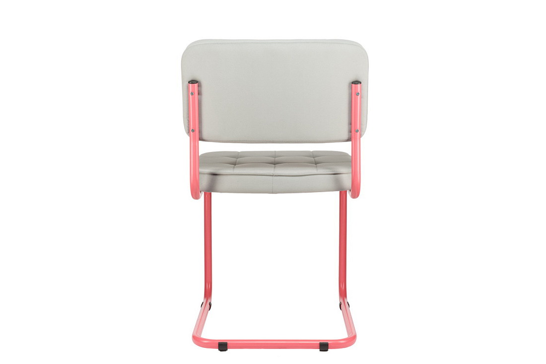 комплект конференц-кресел eco-chair colombo comfort clm-05 серый велюр / винтажная роза металл фото