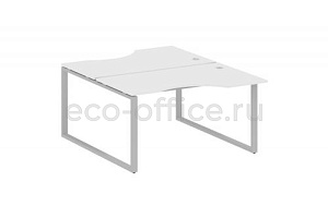 Рабочая станция криволинейная METAL SYSTEM STYLE БО.РАС-СА-2.2 Белый / Серый металл фото