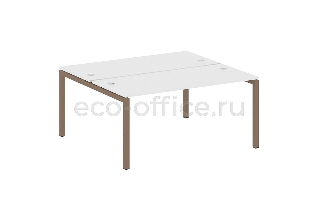 Рабочая станция METAL SYSTEM QUATTRO 5x5 50БП.РАС-СП-2.4 Белый / Мокко металл купить в Москве