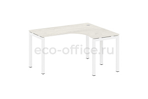 Стол криволинейный правый METAL SYSTEM QUATTRO 5x5 50БП.СА-3 Пр Дуб Наварра / Белый металл фото