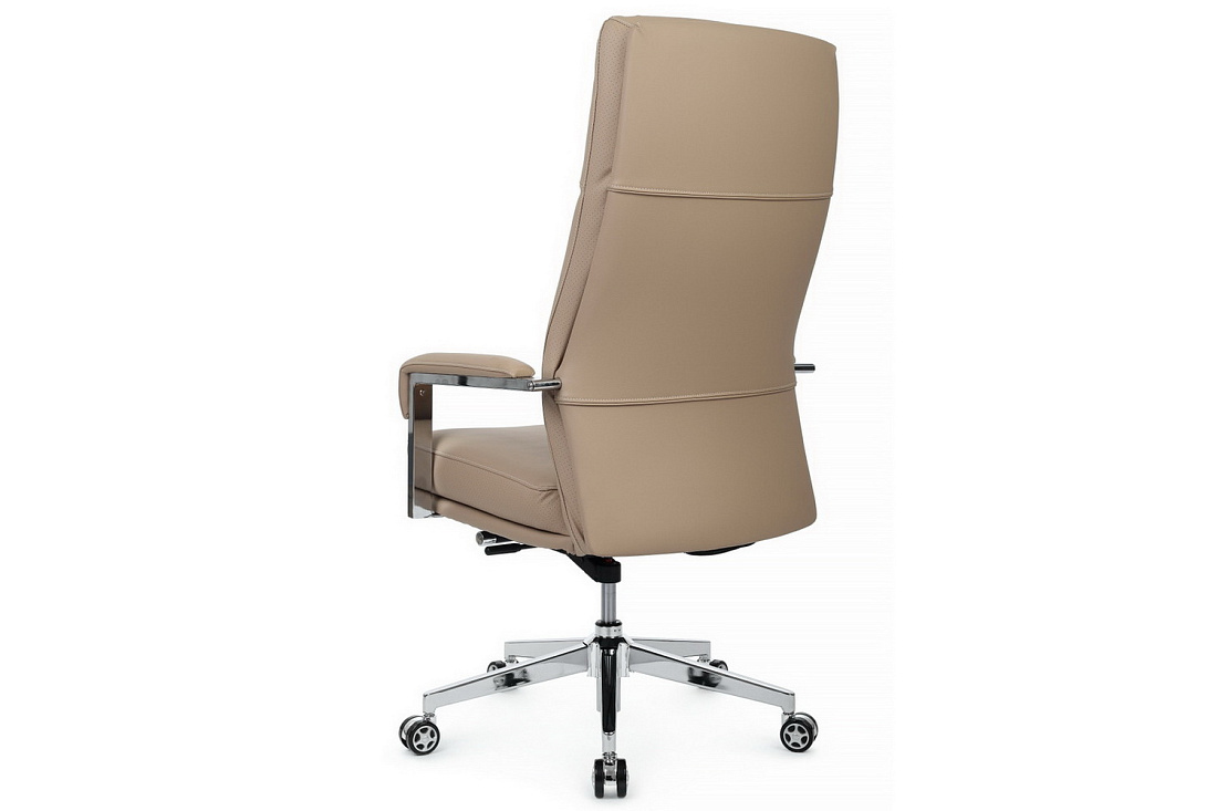 кресло руководителя rv chair leon a916-1 бежевая экокожа фото