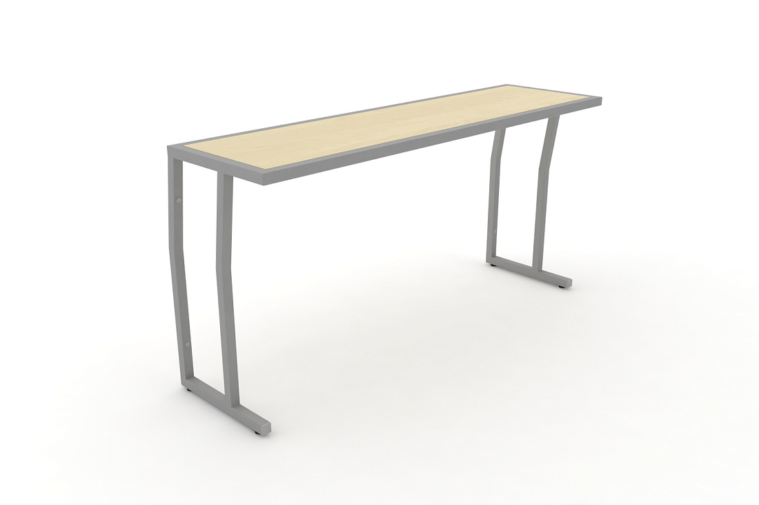 Стол учебный трехместный без царги DESK DK-1500S Клен / Серый Металл  стоимость