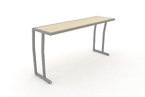 Стол учебный трёхместный DESK DK-1500S Клён / Серый металл фото